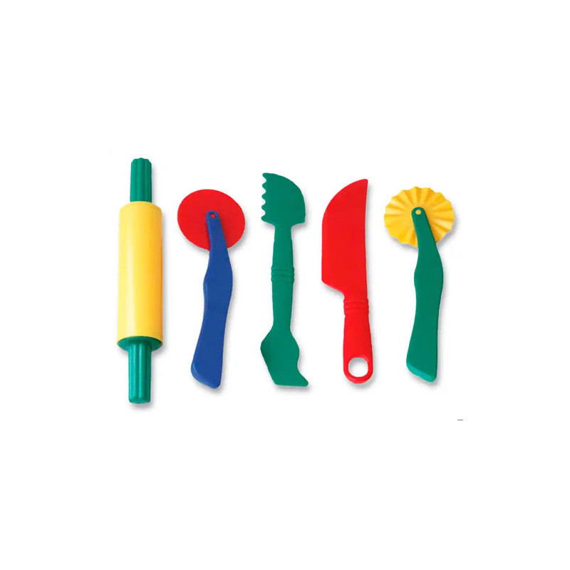 INSTRUMENTOS DE MODELAR MINILAND PARA PASTA BLANDA 22 CM SET DE 5 PIEZAS