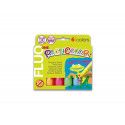TEMPERA SOLIDA EN BARRA INSTANT PLAYCOLOR ONE FLUO CAJA DE 6 UNIDADES COLORES SURTIDOS