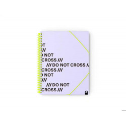 CARPETA CARCHIVO ARCHIVEX DO NOT CROSS A4 POLIPROPILENO ESCAPARATE CON ESPIRAL 40 FUNDAS VERDE MALVA