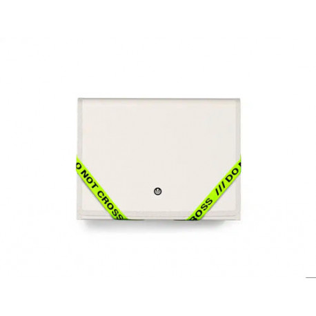 CARPETA CARCHIVO DO NOT CROSS FOLIO CLASIFICADORA 13 DEPARTAMENTOS CON GOMAS POLYFOAM GRIS
