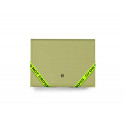 CARPETA CARCHIVO DO NOT CROSS FOLIO CLASIFICADORA 13 DEPARTAMENTOS CON GOMAS POLYFOAM VERDE MILITAR