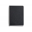 AGENDA ESPIRAL ESCOLAR MIQUELRIUS ACTIVA TAPA CARTON FORRADO OCTAVO SEMANA VISTA 26-27 NEGRO