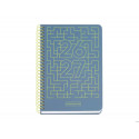 AGENDA ESPIRAL ESCOLAR MIQUELRIUS ACTIVA TAPA CARTON FORRADO OCTAVO DIA PAGINA 26-27 AZUL