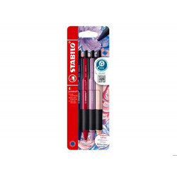 BOLIGRAFO STABILO NATURE COLORS WILDFLOWER RETRACTIL BLISTER DE 4 UNIDADES COLORES SURTIDOS