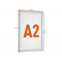MARCO PORTAANUNCIOS DURABLE OUTDOOR A2 MARCO ALUMINIO ANODIZADO PLATA 645X470X12 MM