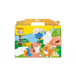 TEMPERA JOVI PLAY&FUN PETS PINTA POR NUMEROS MASCOTAS 3D