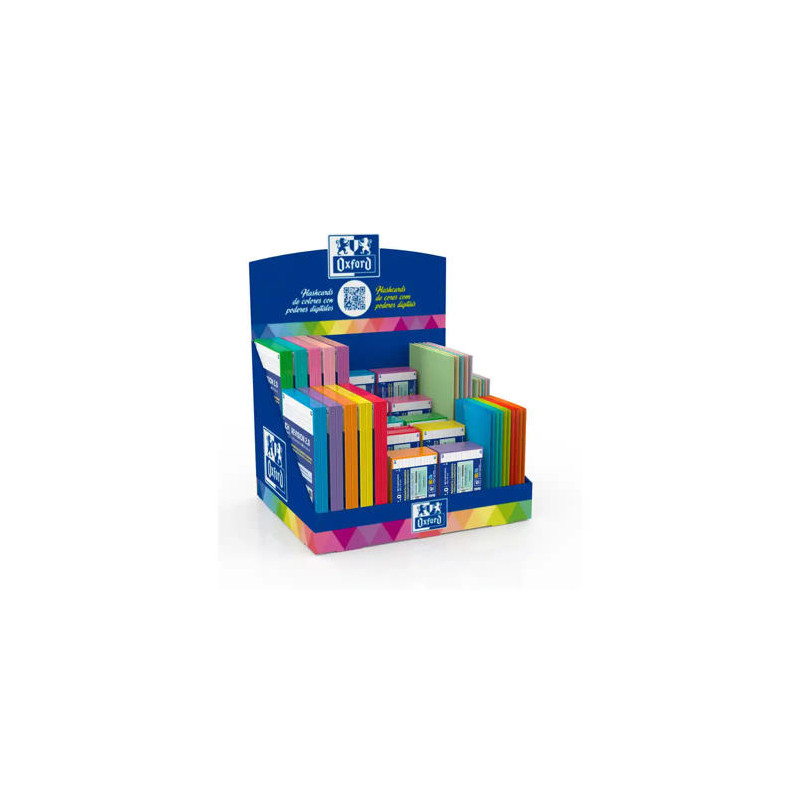 FICHA DE REVISION OXFORD FLASHCARDS EXPOSITOR DE 20 A5 CUADRO 5 MM + 40 A7 HORIZONTAL+ 30 CARPETAS