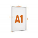 MARCO PORTAANUNCIOS DURABLE OUTDOOR A1 MARCO ALUMINIO ANODIZADO PLATA 895X645X12 MM