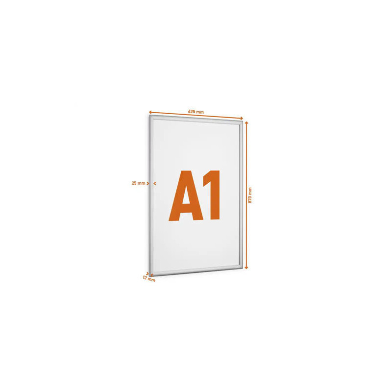 MARCO PORTAANUNCIOS DURABLE OUTDOOR A1 MARCO ALUMINIO ANODIZADO PLATA 895X645X12 MM