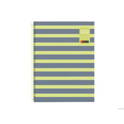 CUADERNO ESPIRAL MIQUELRIUS BETWEEN THE LINES NOTEBOOK 1 A4 TAPA EXTRADURA 80 HOJAS CUADRO 5 MM 90 G