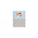 CUADERNO ESPIRAL DOHE A5 TAPA FORRADA 100 HOJAS 90 G CUADRO 5 MM CAPI FLOWER