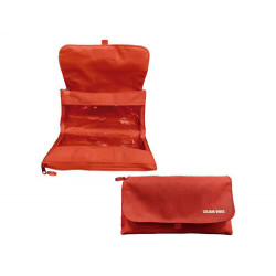 ESTUCHE PORTATODO DOHE VIBES DOBLE CREMALLERA CON SOLAPA ROJO 220X110X65 MM