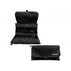 ESTUCHE PORTATODO DOHE VIBES DOBLE CREMALLERA CON SOLAPA NEGRO 220X110X65 MM