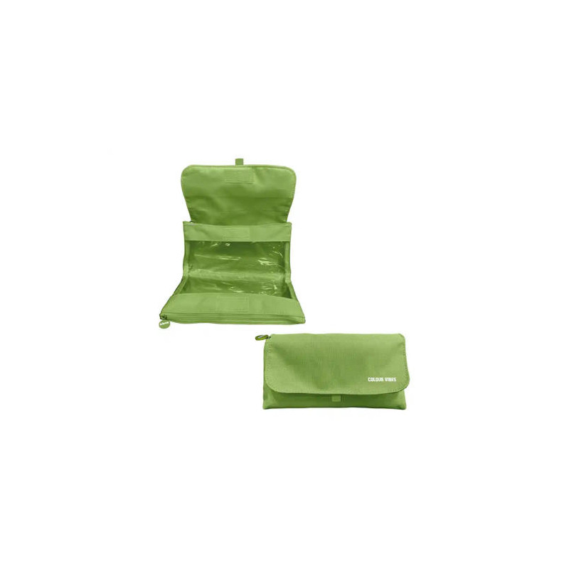 ESTUCHE PORTATODO DOHE VIBES DOBLE CREMALLERA CON SOLAPA LIMA 220X110X65 MM
