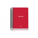 AGENDA ESPIRAL ESCOLAR DOHE BASIC A5 TAPA POLIPROPILENO 26-27 SEMANA VISTA ELEMENT ROJO