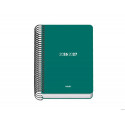 AGENDA ESPIRAL ESCOLAR DOHE BASIC A5 TAPA POLIPROPILENO 26-27 SEMANA VISTA ELEMENT VERDE