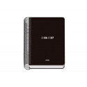 AGENDA ESPIRAL ESCOLAR DOHE BASIC A5 TAPA POLIPROPILENO 26-27 SEMANA VISTA ELEMENT NEGRO