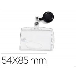 IDENTIFICADOR Q-CONNECT CON CORDON EXTENSIBLE USO VERTICAL/HORIZONTAL 54X85 MM