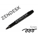 ROTULADOR ZENDESK MARCADOR PERMANENTE NEGRO PUNTA REDONDA 5MM
