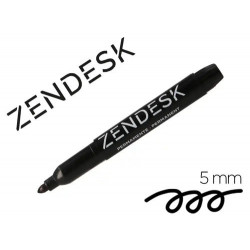 ROTULADOR ZENDESK MARCADOR PERMANENTE NEGRO PUNTA REDONDA 5MM