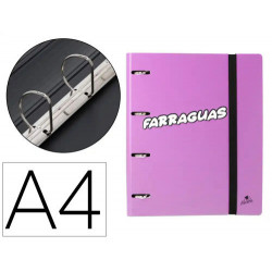 CARPETA 4 ANILLAS 40 MM MIXTAS MARIOLA POLYFOAM DIN A4 SIN RECAMBIO PALABRAS