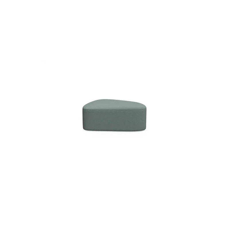 MODULO ROCADA VOLGA-A BASICO TRIANGULAR SIN RESPALDO TAPIZADO GRIS 91X69X39 CM
