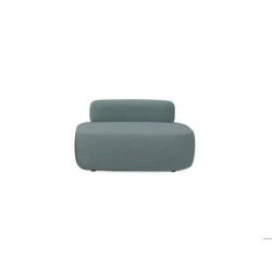 MODULO ROCADA VOLGA-C RECTANGULAR RESPALDO TOTAL TAPIZADO GRIS 109X92X62 CM