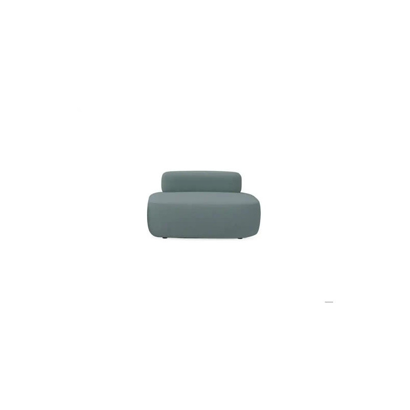 MODULO ROCADA VOLGA-C RECTANGULAR RESPALDO TOTAL TAPIZADO GRIS 109X92X62 CM