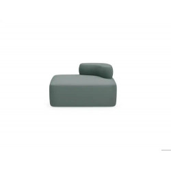 MODULO ROCADA VOLGA-DR RECTANGULAR RESPALDO DERECHA TAPIZADO GRIS 109X92X62 CM