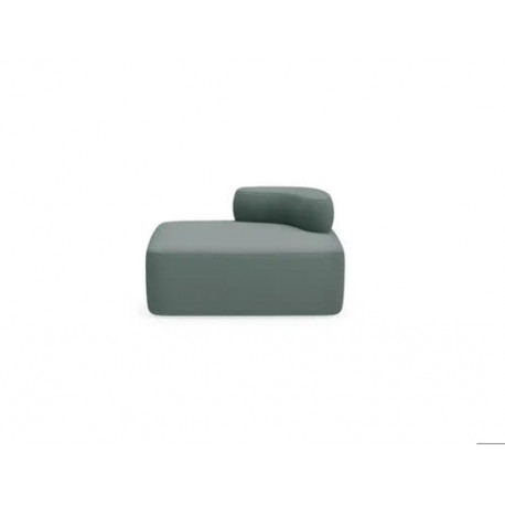 MODULO ROCADA VOLGA-DR RECTANGULAR RESPALDO DERECHA TAPIZADO GRIS 109X92X62 CM