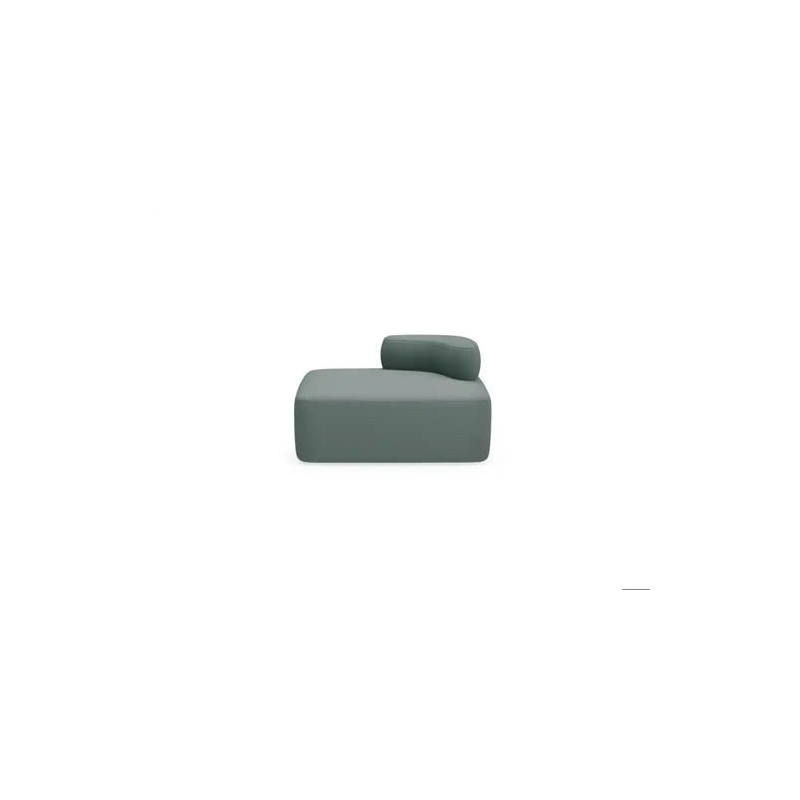 MODULO ROCADA VOLGA-DR RECTANGULAR RESPALDO DERECHA TAPIZADO GRIS 109X92X62 CM