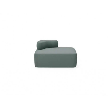 MODULO ROCADA VOLGA-DL RECTANGULAR RESPALDO IZQUIERDA TAPIZADO GRIS 109X92X62 CM