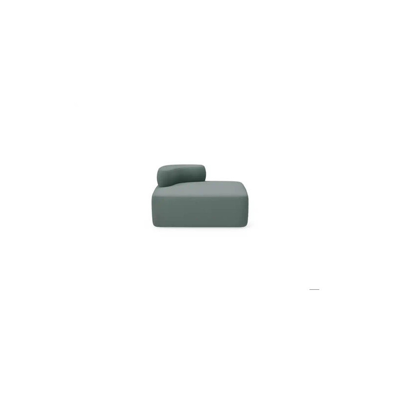 MODULO ROCADA VOLGA-DL RECTANGULAR RESPALDO IZQUIERDA TAPIZADO GRIS 109X92X62 CM