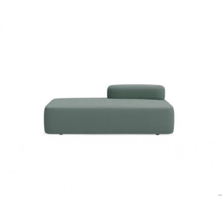 MODULO ROCADA VOLGA-ER RECTANGULAR LARGO RESPALDO DERECHA TAPIZADO GRIS 184X92X62 CM