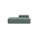 MODULO ROCADA VOLGA-ER RECTANGULAR LARGO RESPALDO DERECHA TAPIZADO GRIS 184X92X62 CM