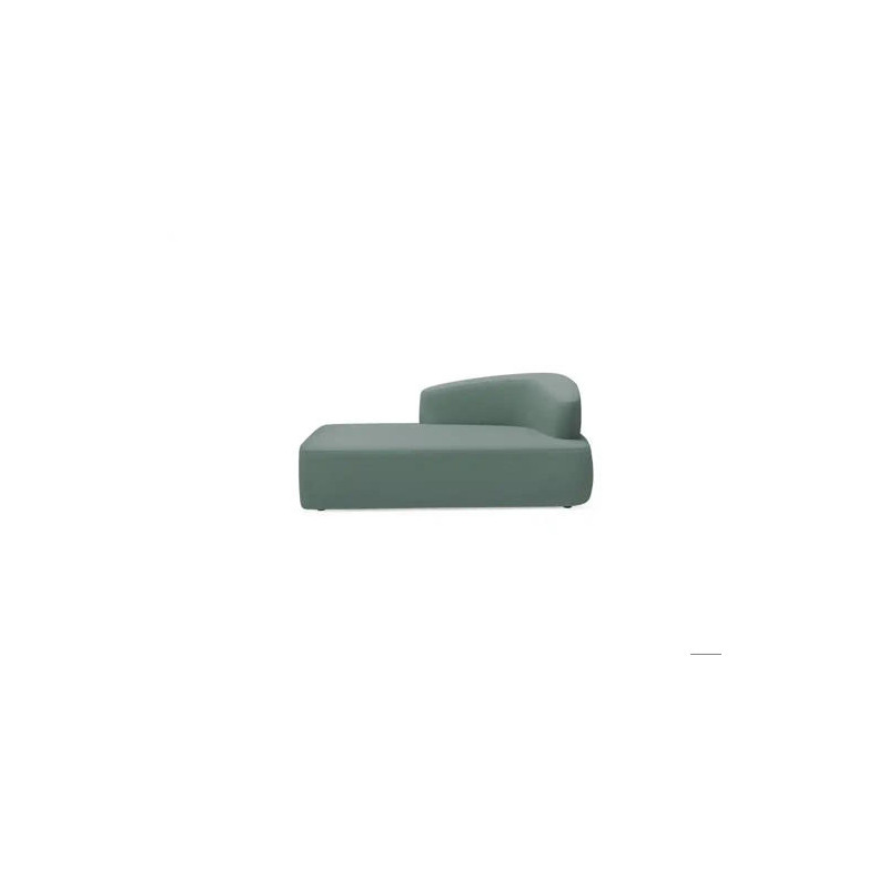 MODULO ROCADA VOLGA-HR EVO RECTO RESPALDO DERECHA TAPIZADO GRIS 184X92X68 CM