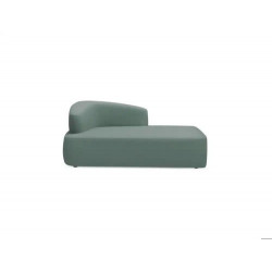 MODULO ROCADA VOLGA-HL EVO RECTO RESPALDO IZQUIERDA TAPIZADO GRIS 184X92X68 CM