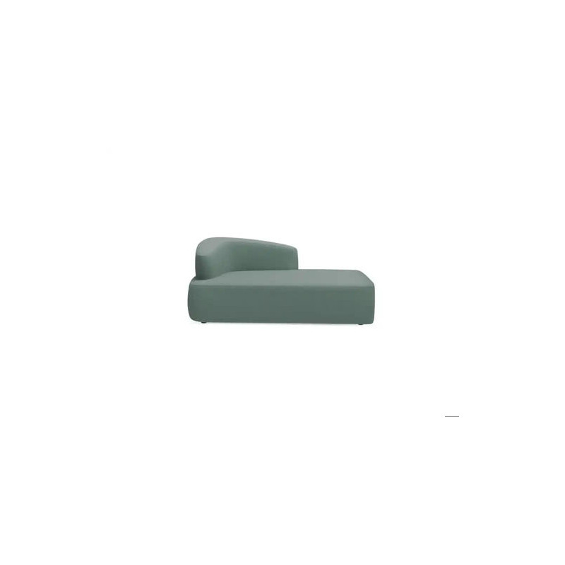 MODULO ROCADA VOLGA-HL EVO RECTO RESPALDO IZQUIERDA TAPIZADO GRIS 184X92X68 CM
