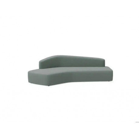 MODULO ROCADA VOLGA-IR EVO ANGULAR RESPALDO TOTAL DERECHA TAPIZADO GRIS 250X120X62 CM
