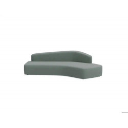 MODULO ROCADA VOLGA-IL EVO ANGULAR RESPALDO TOTAL IZQUIERDA TAPIZADO GRIS 250X120X62 CM