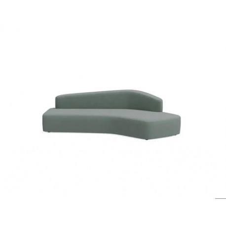 MODULO ROCADA VOLGA-IL EVO ANGULAR RESPALDO TOTAL IZQUIERDA TAPIZADO GRIS 250X120X62 CM