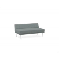 MODULO ROCADA URAL-C RECTANGULAR LARGO RESPALDO TOTAL TAPIZADO GRIS 138X74X72 CM