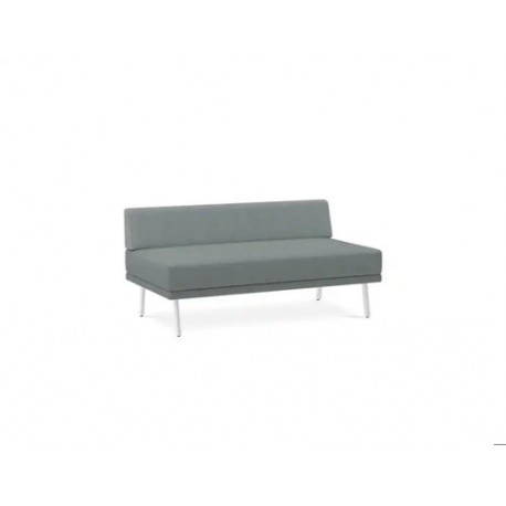 MODULO ROCADA URAL-C RECTANGULAR LARGO RESPALDO TOTAL TAPIZADO GRIS 138X74X72 CM