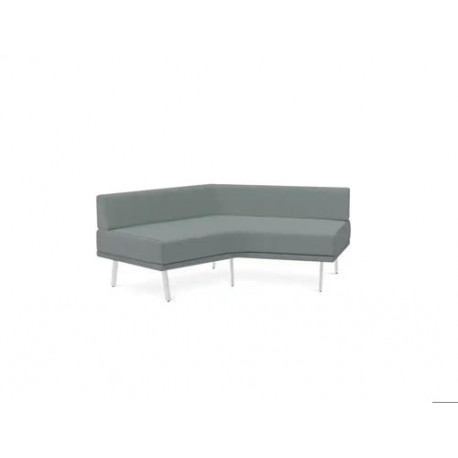 MODULO ROCADA URAL-G ANGULAR SIMETRICO GRANDE RESPALDO TAPIZADO GRIS 174X74X72 CM