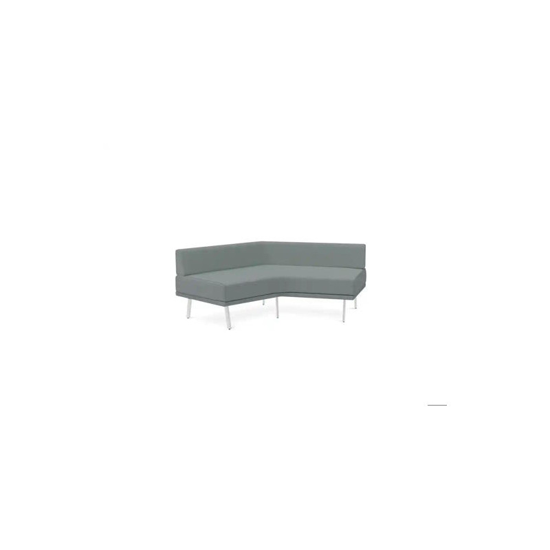 MODULO ROCADA URAL-G ANGULAR SIMETRICO GRANDE RESPALDO TAPIZADO GRIS 174X74X72 CM
