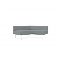 MODULO ROCADA URAL-H ANGULAR SIMETRICO MEDIO RESPALDO TAPIZADO GRIS 120X74X72 CM