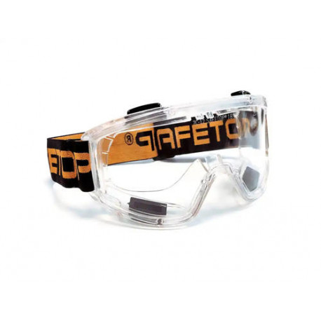 GAFAS DE PROTECCION SAFETOP PANAVISTA PANORAMICA PVC VISOR TRANSPARENTE CON BANDA ELASTICA