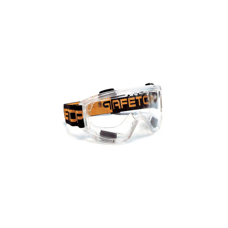 GAFAS DE PROTECCION SAFETOP PANAVISTA PANORAMICA PVC VISOR TRANSPARENTE CON BANDA ELASTICA