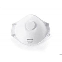 MASCARILLA FACIAL SAFETOP FFP2 NR D PREFORMADA CON VALVULA