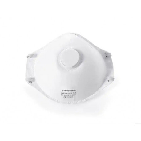 MASCARILLA FACIAL SAFETOP FFP2 NR D PREFORMADA CON VALVULA